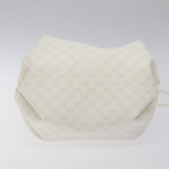 GUCCI Micro GG Supreme Shoulder Bag Pvc White Gold - Picture 9 of 16